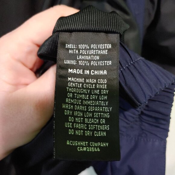 DryJoys by FootJoy men's jacket blue black Size Large windbreaker - Picture 6 of 13